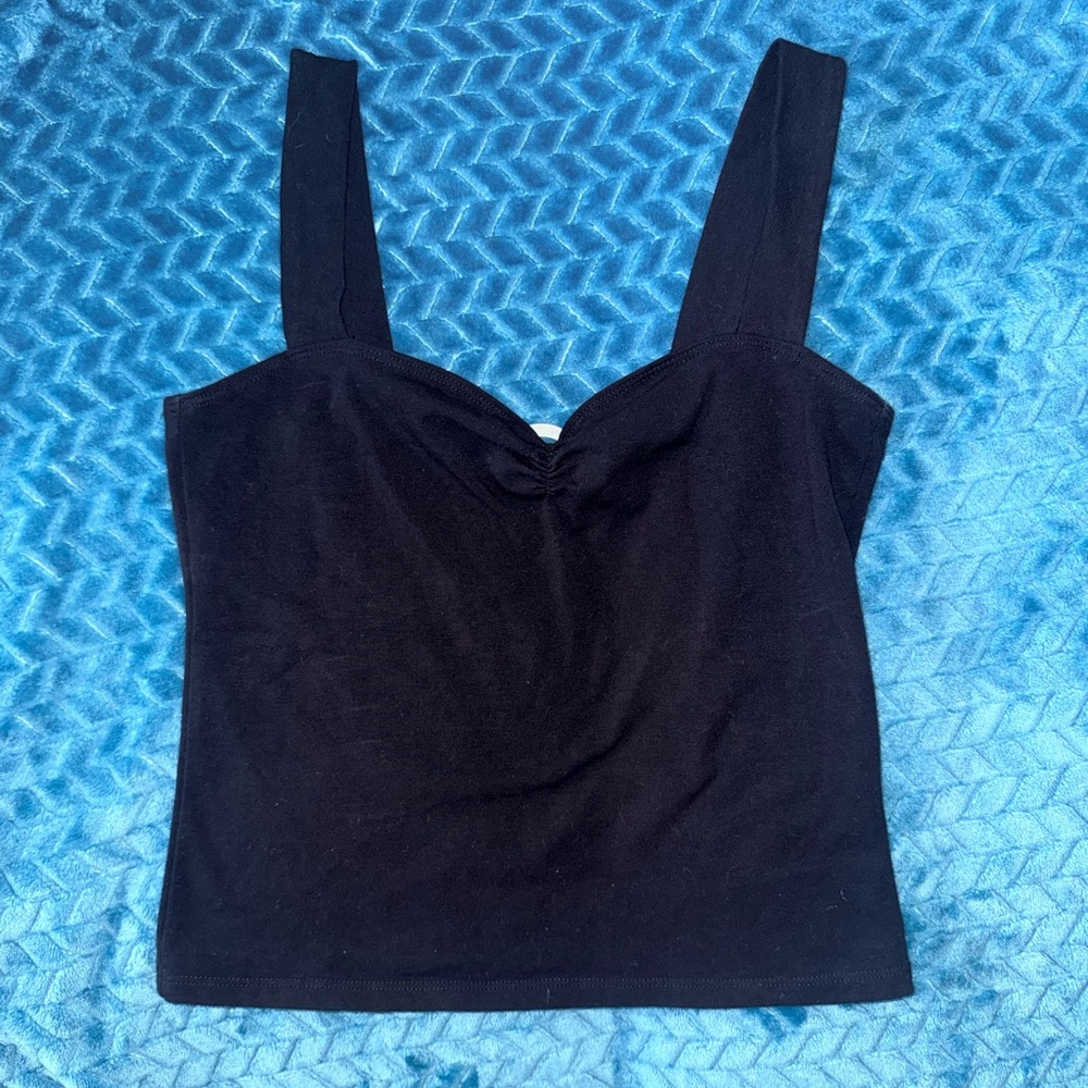 Reformation Kelley Black Fitted Camisole Top M